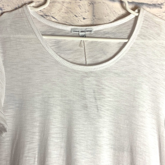 James Perse white rolled sleeve tee dress small NWT - Picture 3 of 8